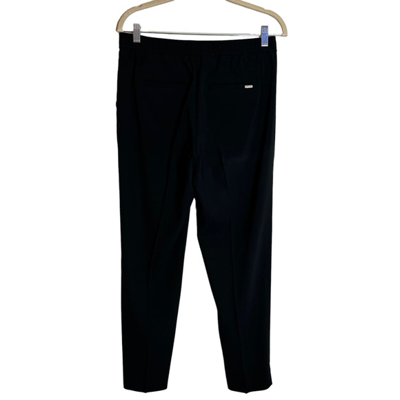 White House Black Market Womens The Slim Ankle Pants Sz 4 Black Pull On Pockets - Picture 3 of 7